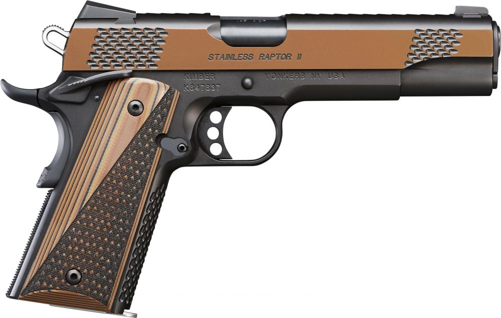 stainless Raptor II 1911 Collector Black and Tan