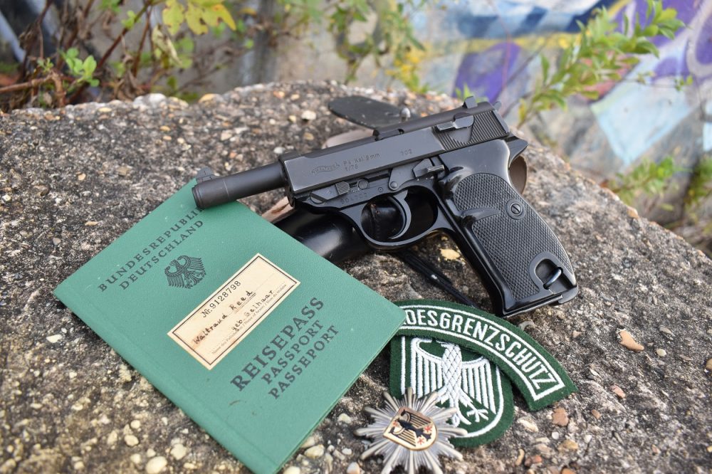 In 1975-76, Walther produced a limited run of 5200 P38 P4 pistols, a shortened version of the P1, specifically for use by the West German Border Patrol and Customs. The above, in the author's personal collection, is one of those BMI guns. (Photo: Chris Eger/Guns.com)