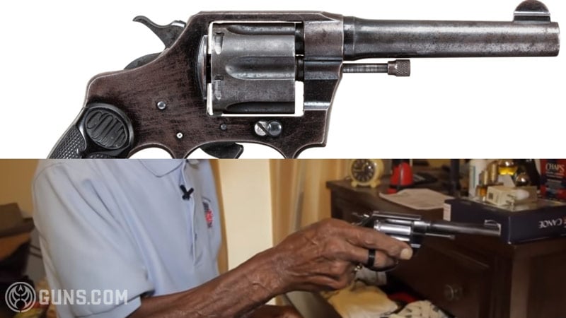 Richard Overton’s Colt Police Positive revolver in .38.