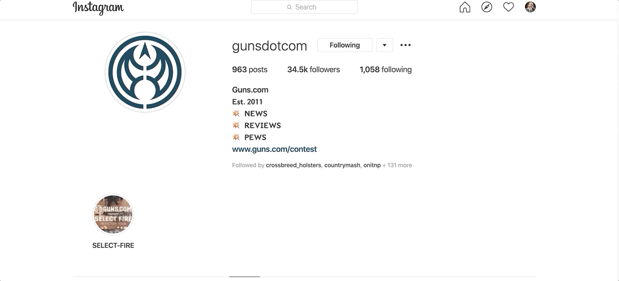 Guns.com Instagram