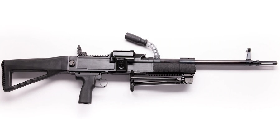 MarColMar UKM semi-auto rifle, right side view
