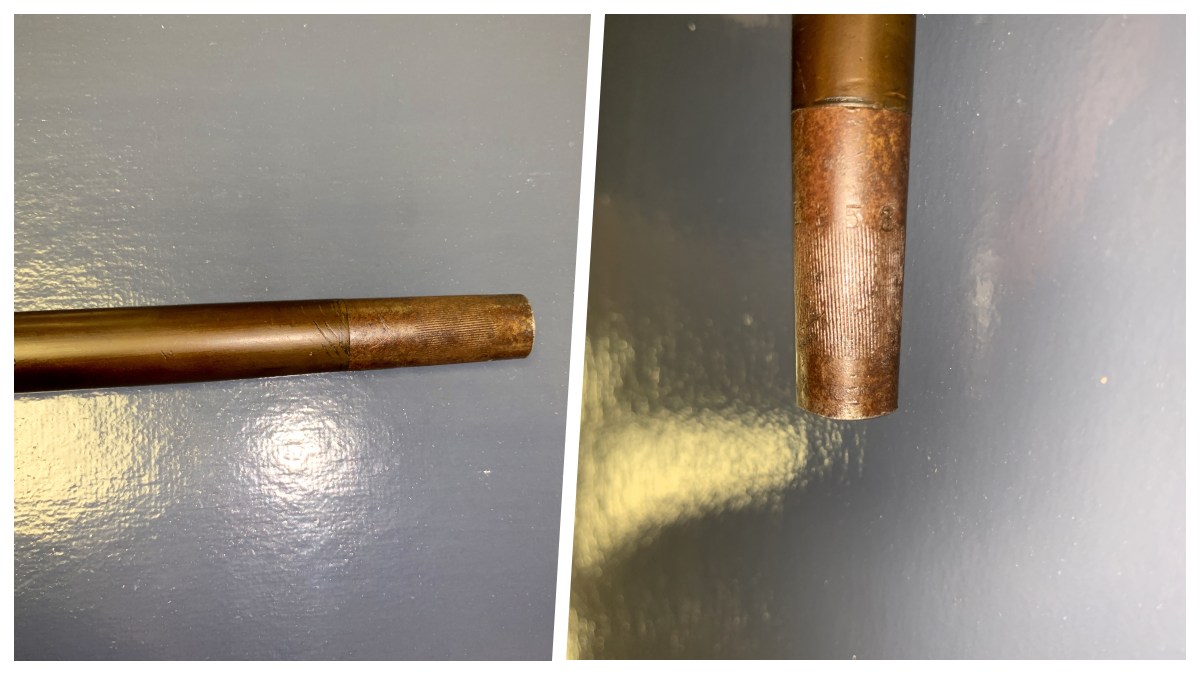 Remington Rifle Cane ferrule in two views in two views