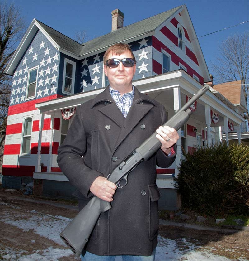 One of America's Most Patriotic Houses mossberg 930 shotgun