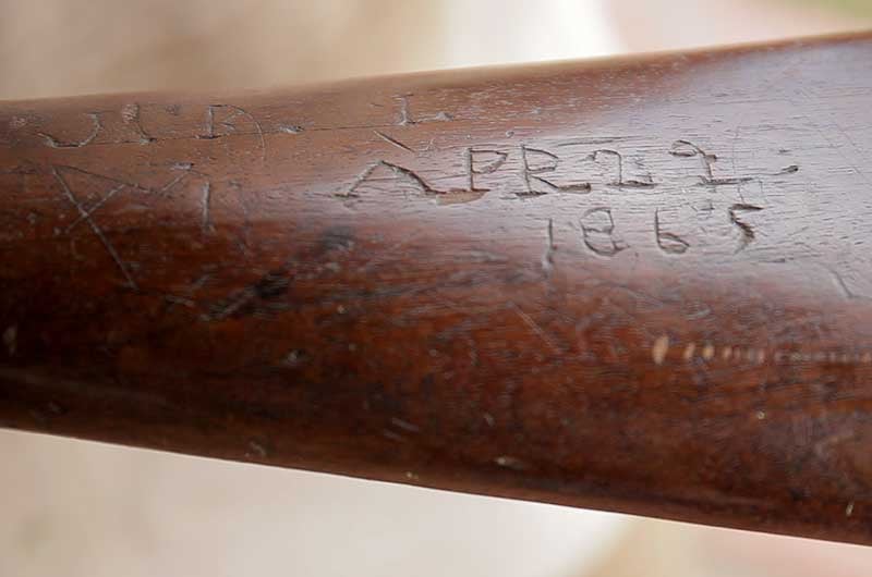 rifle stock inscription