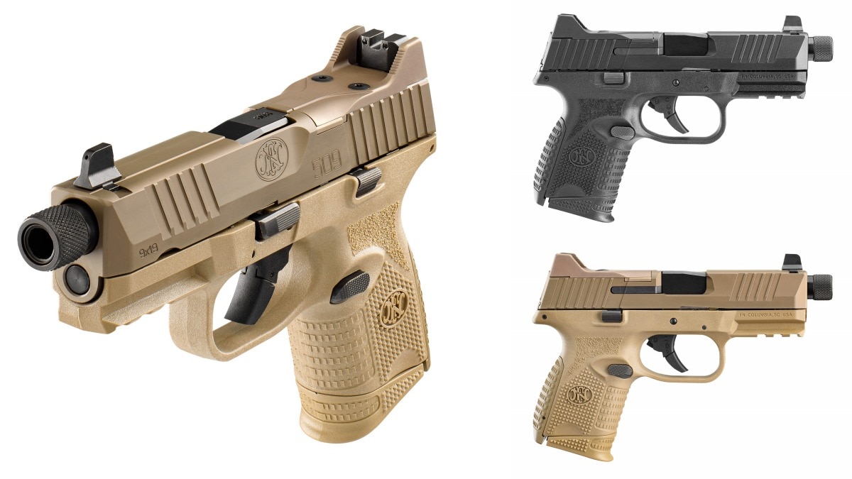 Optics-Ready FN 509 Compact Tactical 9mm in Black and FDE