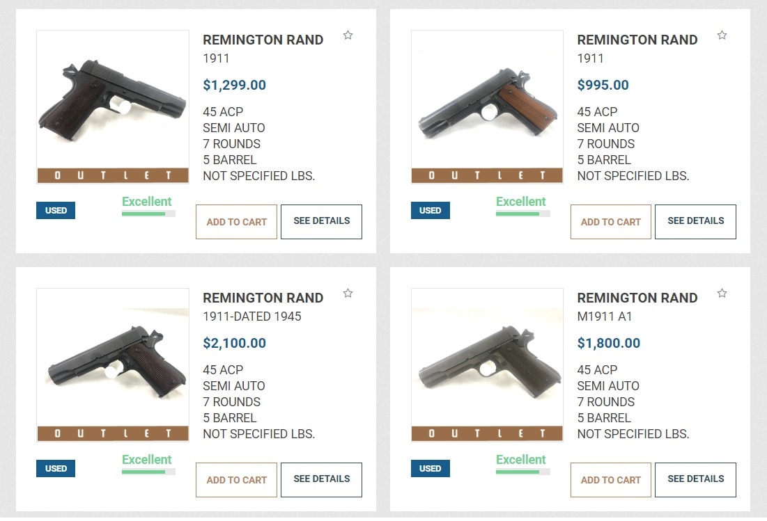 Remington rand M1911s