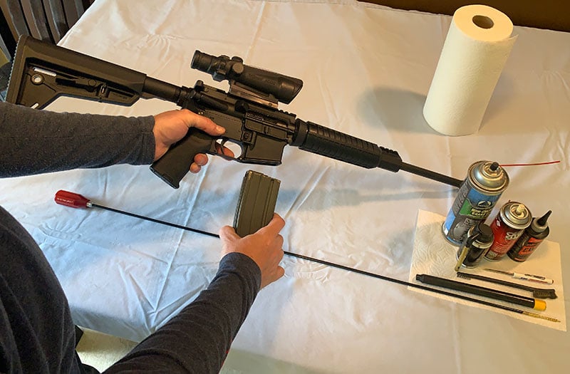 AR-15 cleaning