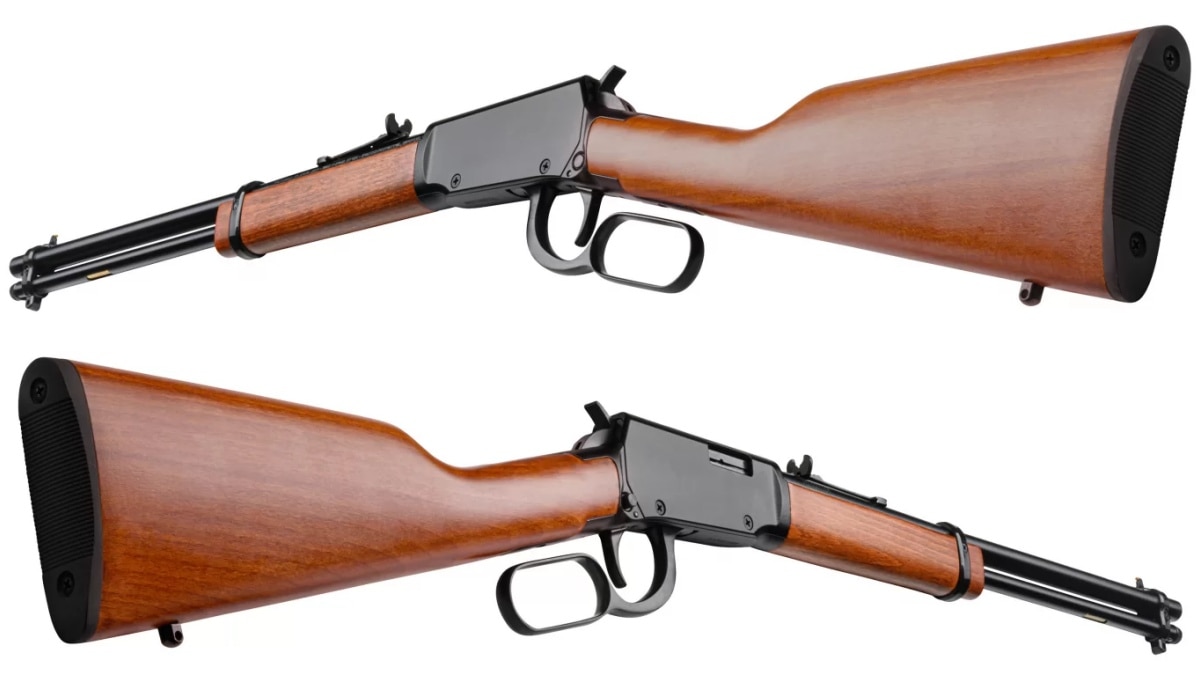 Rossi Rio Bravo rifle, two views in lightbox