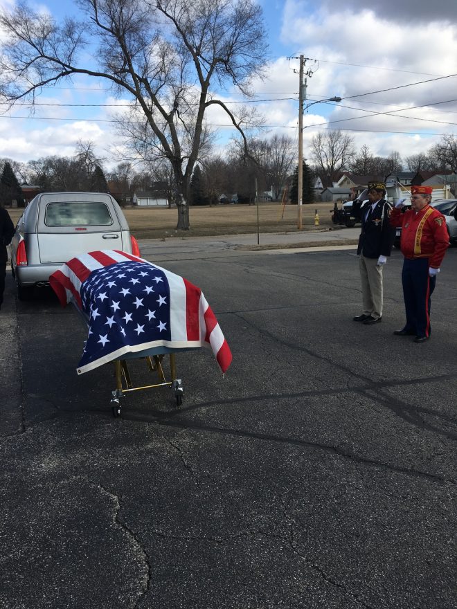 As noted by our video editor, Scott Gara "The American flag laid over my grandpa's casket before he was laid to rest. He was a veteran of WWII and ran a merchant store of a cargo ship in the Pacific theater."