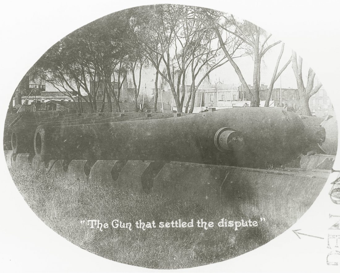 The Gun that settled the dispute XI Dahlgren Kearsarge NH 60958